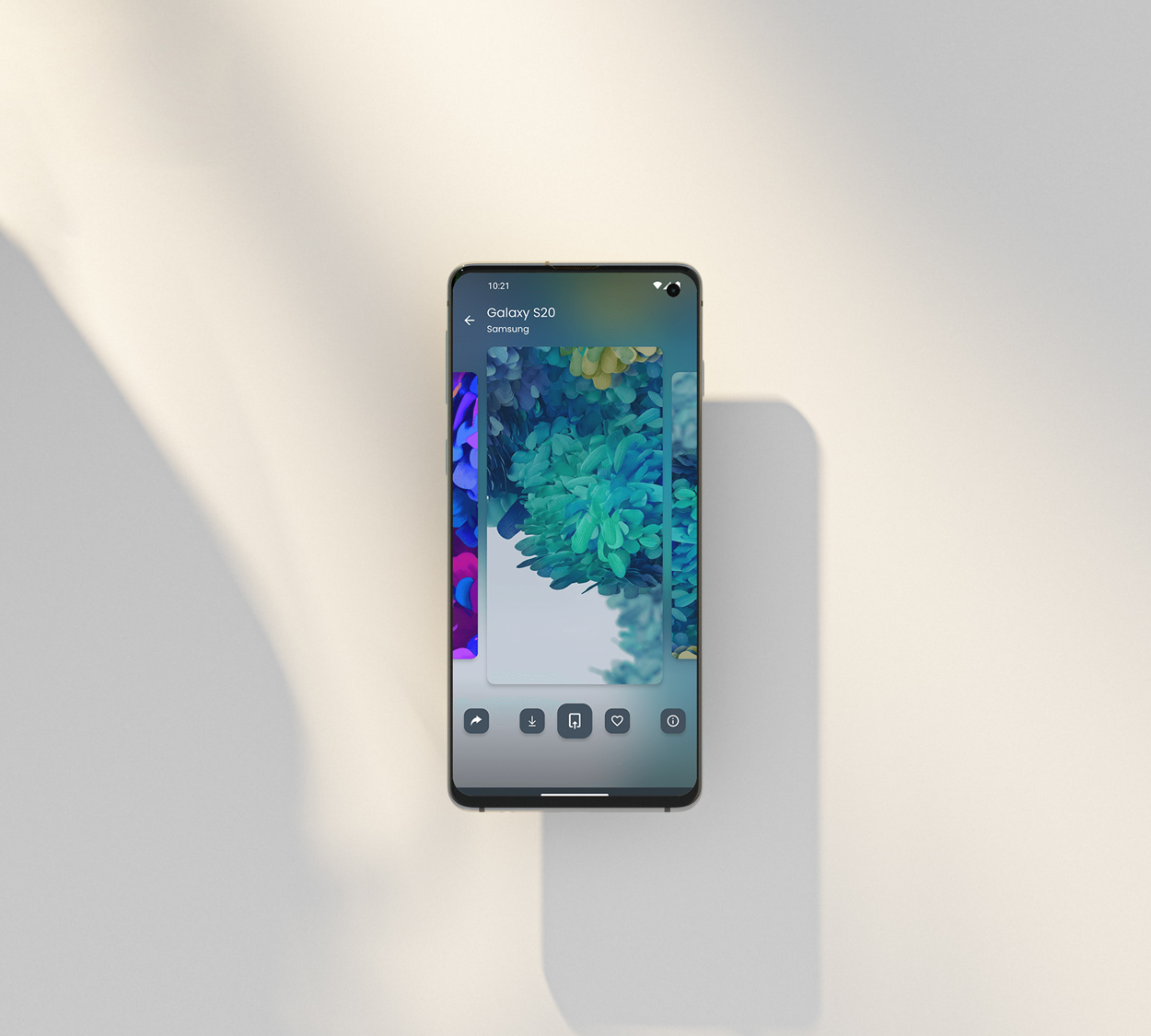 App screens