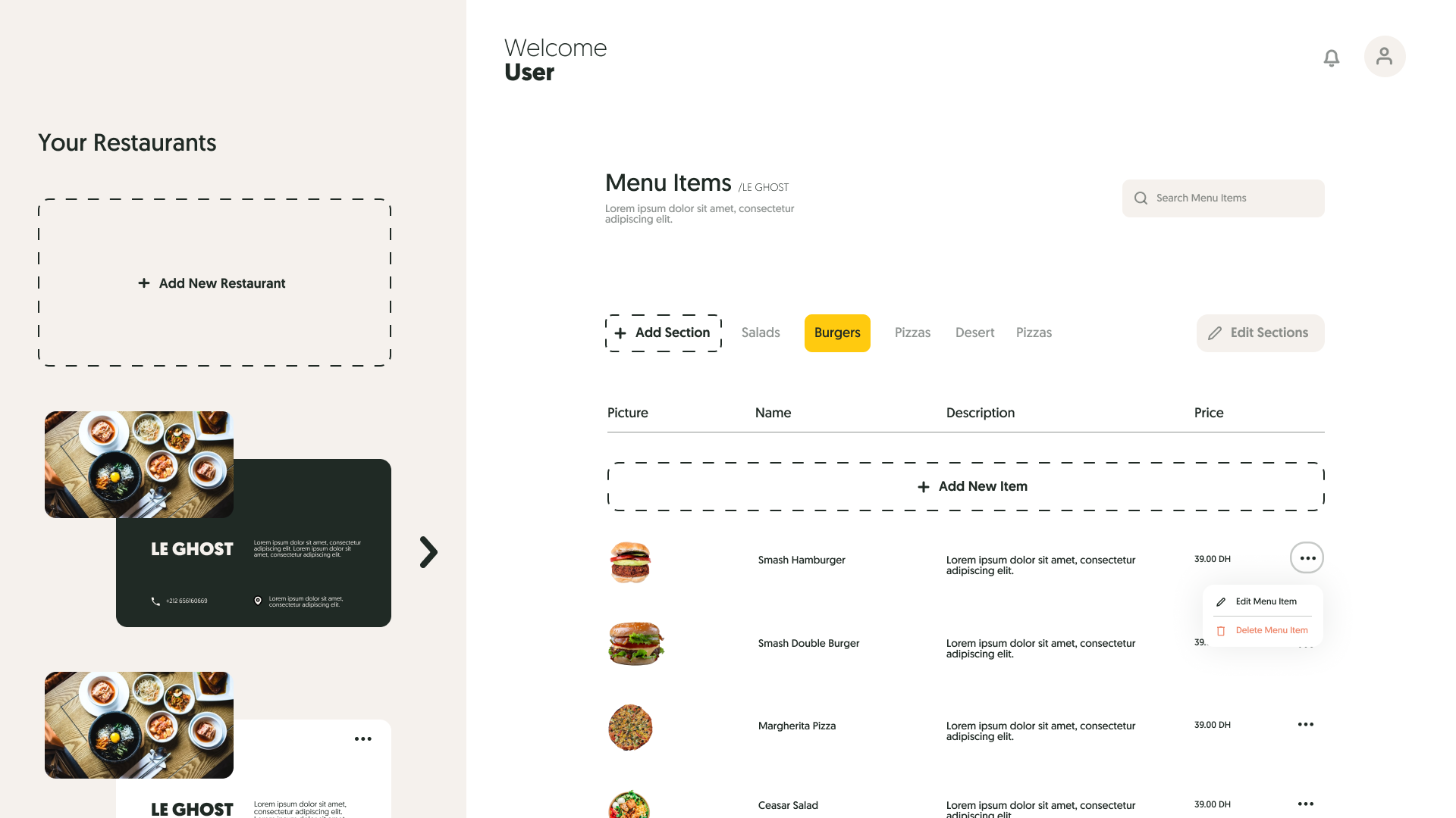 Pinch management dashboard