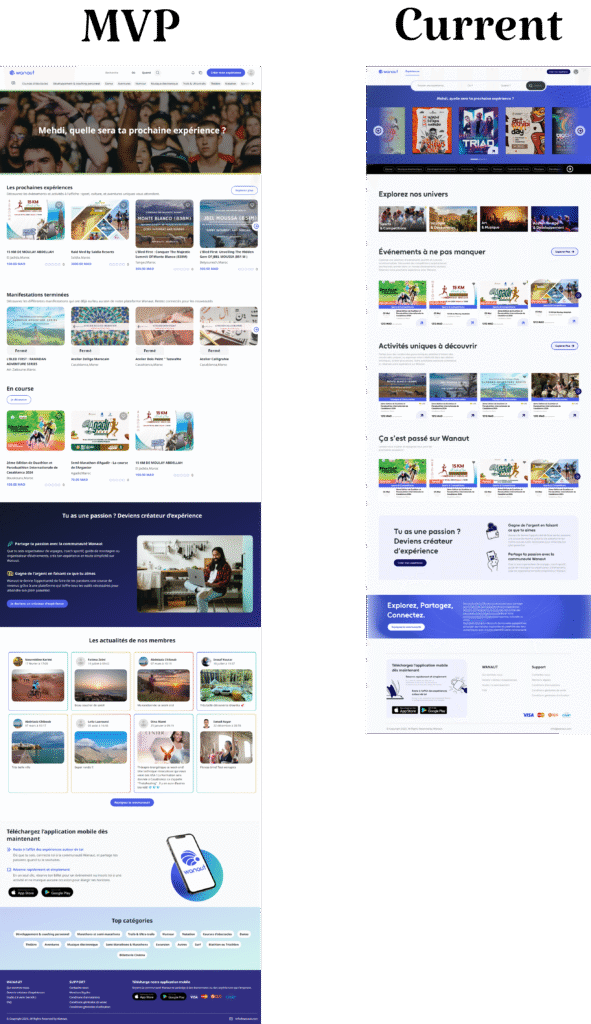 Wanaut mobile redesign
